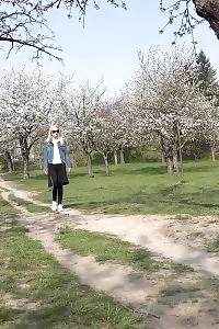 Pee Desperation Sets In For Dazzling Blonde European