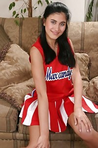 Sinful Cheerleader Gab Gets Off Her Alluring Outfit And Jerks Her Cunt In This Angry Cheerleader Porn