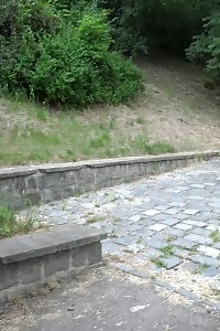 Outside Peeing On A Wall Leaves A Giant Puddle