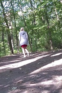 Stacked Blonde Delphine Takes A Leak Desperation