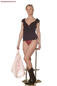 Beautiful Stella Flaunts Off Her Lovely Ass Under Her White Skirt