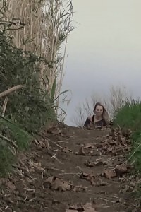 Ravishing Blonde Foxies Pisses Outside On Track