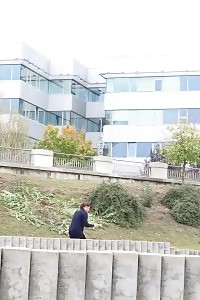 Hot Pee Puddle Is Left After Public Peeing