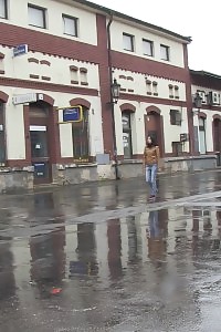 Lovely Brunette Girl Pees In Public