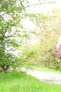 Outdoors Pissing For Enticing Blonde European