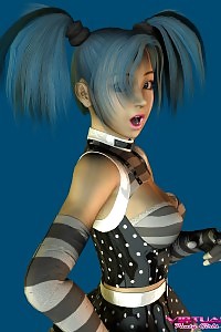 A Lovable Upskirt Showing Off Virtual Teenager