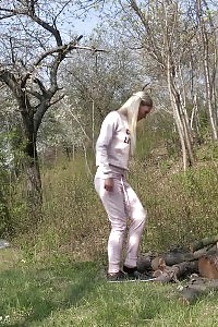 Public Pissing While Stood Up For Irresistable Claudia