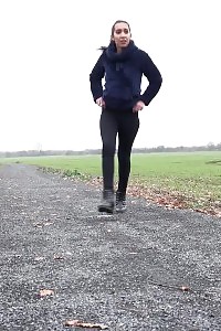 Esperansa Pisses In Outdoor In Woods
