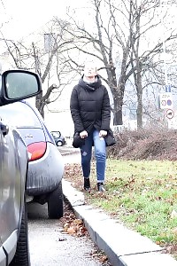 Nikki Dream Pulls Down Denims And Pissing