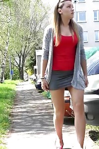 Good-looking Light-haired Sprays Her Hot Stream Of Pee