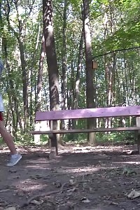 Stacked Blonde Delphine Takes A Leak Desperation