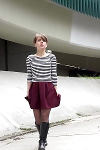 Hirsute Lady Pisses In The Mid Of A Path