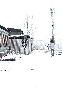 Brilliant Bitch Esperansa Pissing In The Snow Outside