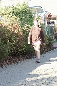 Innocent Partner Pisses While A Cyclist Rides By