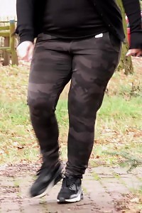 Plumpish Chick Squats To Piss In An Outbuilding