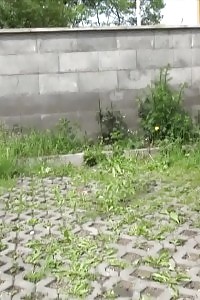 Blonde Lady Has A Massive Pee Outside