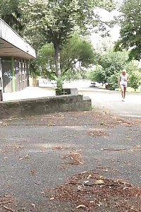 Good-looking Blonde Victoria Pure Pissing In The City