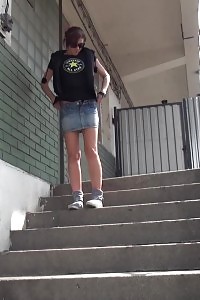 Ginger Siren Really Needs To Pee Outdoor