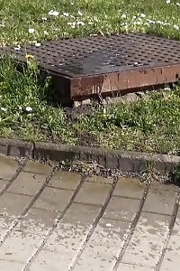Ginger Sprays A Hot Stream Of Piss Outdoors