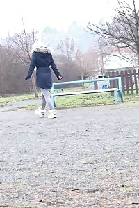 Victoria Pure Pisses In Outdoor In A Local Woodland