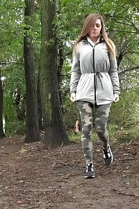 Filthy Hottie In Camouflage Pants Pisses In Woods