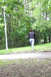 Naomi Benet Pulls Down Denims And Pissing In Public