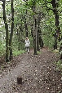 Filthy Hottie In Camouflage Pants Pisses In Woods