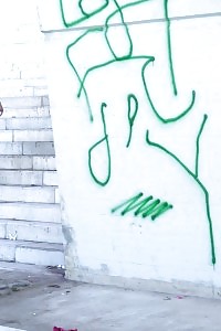 Outstanding Brunette Lady Fires Pee Onto The Concrete