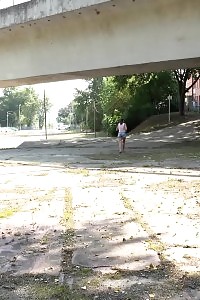 Divine Girl In Flip Flops Pisses On The Ground