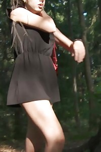 Smashing Brunette Is Very Desperate To Piss