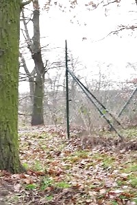 Plumpy Doll Squats Outside To Piss Outdoor