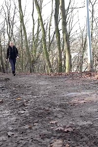 Licky Lex Relieves Herself On Street Path